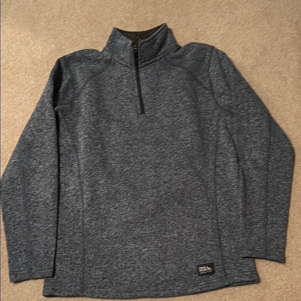 Eddie Bauer Gray Quarter-Zip Pullover
